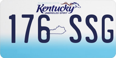 KY license plate 176SSG