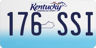 KY license plate 176SSI