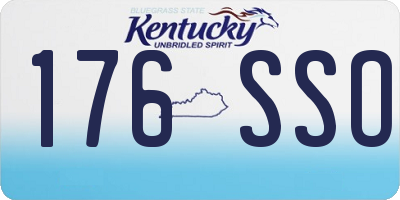 KY license plate 176SSO