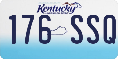 KY license plate 176SSQ