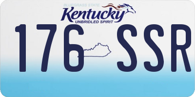 KY license plate 176SSR