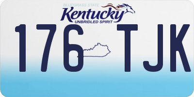 KY license plate 176TJK