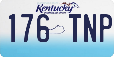 KY license plate 176TNP