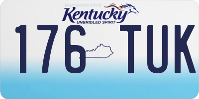 KY license plate 176TUK