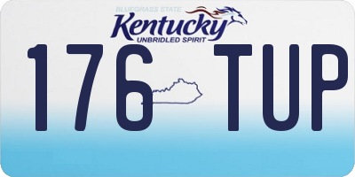 KY license plate 176TUP