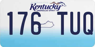 KY license plate 176TUQ