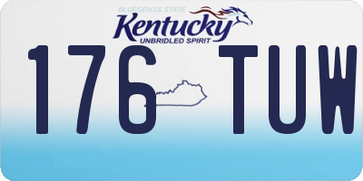 KY license plate 176TUW
