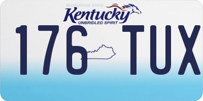 KY license plate 176TUX