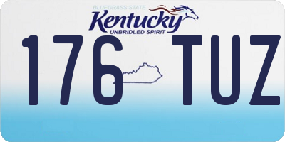 KY license plate 176TUZ