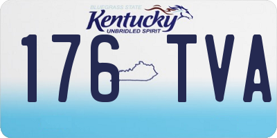 KY license plate 176TVA