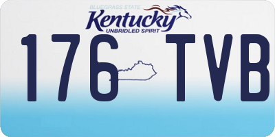 KY license plate 176TVB