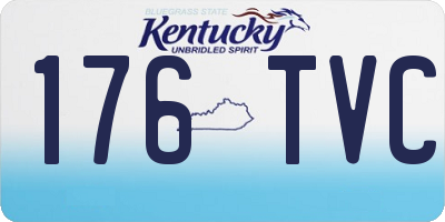 KY license plate 176TVC