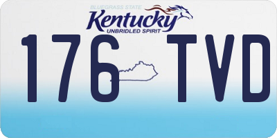 KY license plate 176TVD