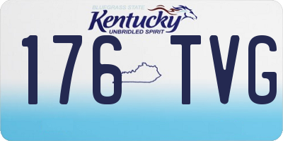 KY license plate 176TVG