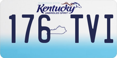 KY license plate 176TVI