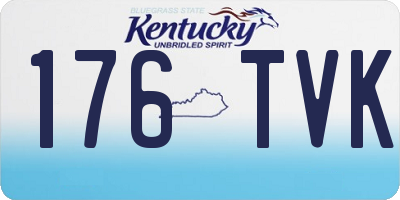 KY license plate 176TVK