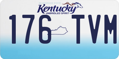 KY license plate 176TVM