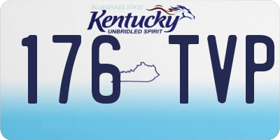 KY license plate 176TVP