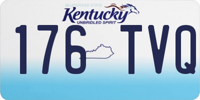 KY license plate 176TVQ