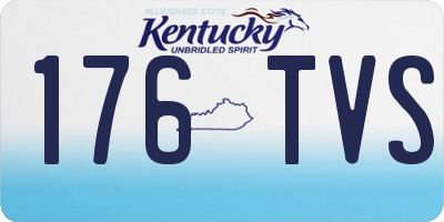 KY license plate 176TVS