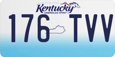 KY license plate 176TVV