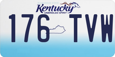 KY license plate 176TVW