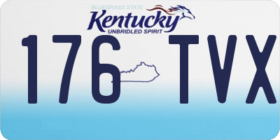 KY license plate 176TVX