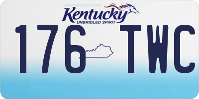 KY license plate 176TWC