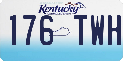 KY license plate 176TWH