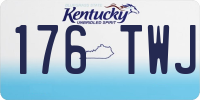 KY license plate 176TWJ