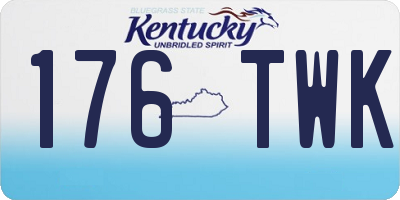KY license plate 176TWK