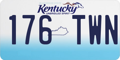 KY license plate 176TWN
