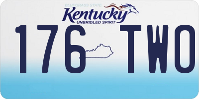 KY license plate 176TWO