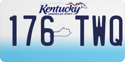 KY license plate 176TWQ