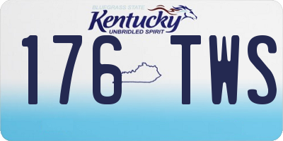 KY license plate 176TWS