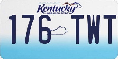 KY license plate 176TWT