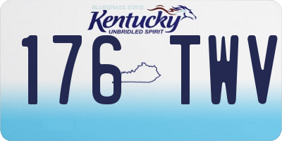KY license plate 176TWV
