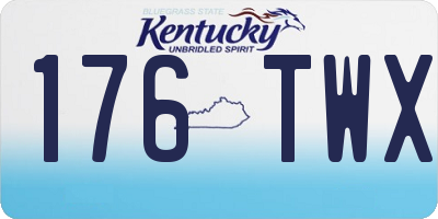 KY license plate 176TWX
