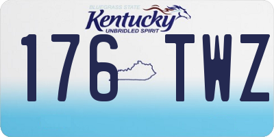KY license plate 176TWZ