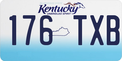 KY license plate 176TXB