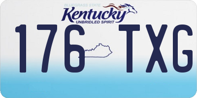 KY license plate 176TXG