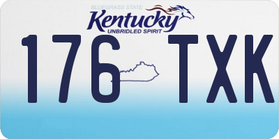 KY license plate 176TXK