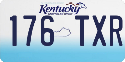 KY license plate 176TXR