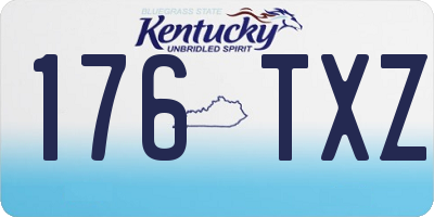KY license plate 176TXZ