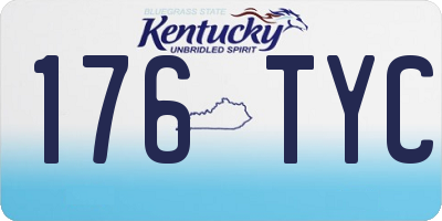 KY license plate 176TYC
