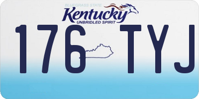 KY license plate 176TYJ
