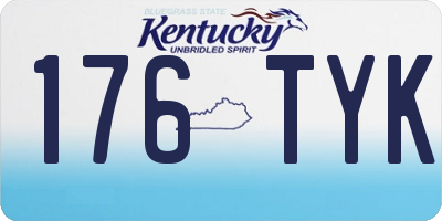 KY license plate 176TYK