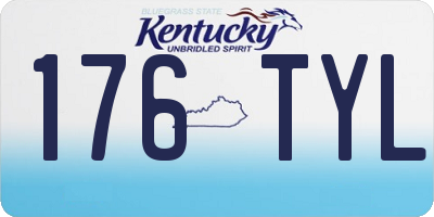 KY license plate 176TYL