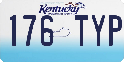 KY license plate 176TYP