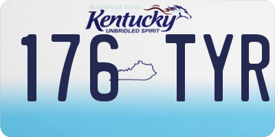 KY license plate 176TYR